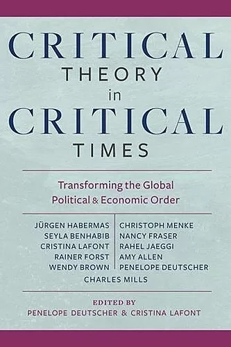 Critical Theory in Critical Times cover