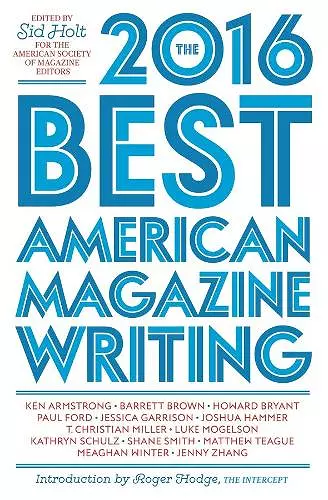 The Best American Magazine Writing 2016 cover