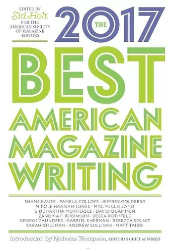 The Best American Magazine Writing 2017 cover