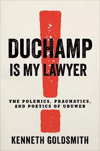 Duchamp Is My Lawyer cover