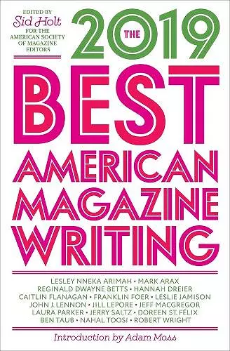 The Best American Magazine Writing 2019 cover