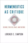 Hermeneutics as Critique cover