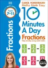 10 Minutes A Day Fractions, Ages 7-11 (Key Stage 2) cover