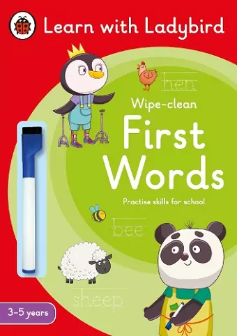 First Words: A Learn with Ladybird Wipe-Clean Activity Book 3-5 years cover