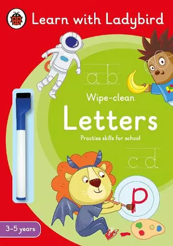 Letters: A Learn with Ladybird Wipe-Clean Activity Book 3-5 years cover
