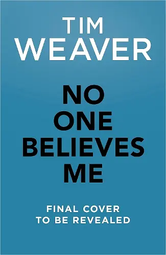 No One Believes Me cover