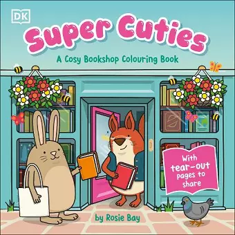 Super Cuties A Cosy Bookshop Colouring Book cover
