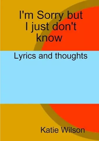 I'm Sorry but I just don't know cover
