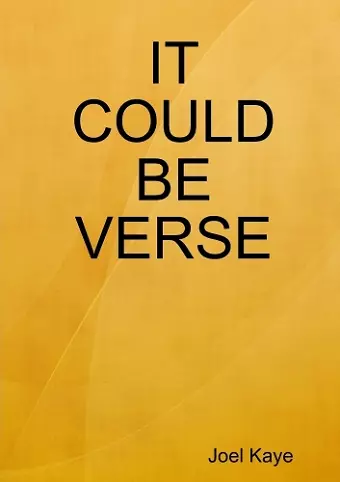 It Could Be Verse cover