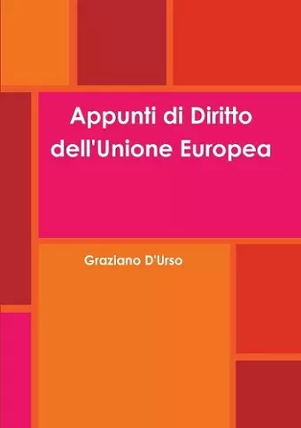 Appunti di Diritto dell'Unione Europea cover