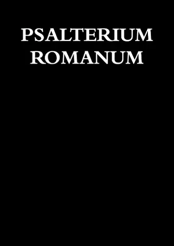 PSALTERIUM ROMANUM cover