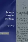 Homer's Text and Language cover