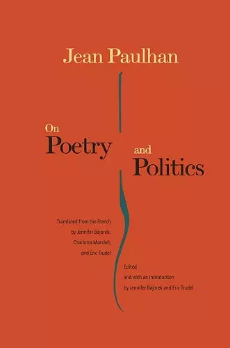 On Poetry and Politics cover