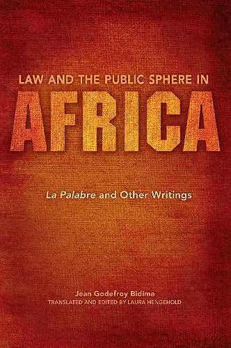 Law and the Public Sphere in Africa cover