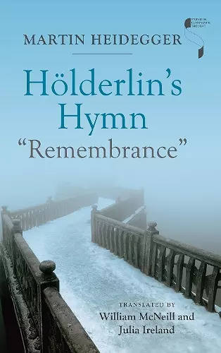 Hölderlin's Hymn "Remembrance" cover