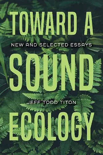 Toward a Sound Ecology cover