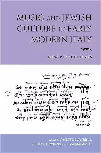 Music and Jewish Culture in Early Modern Italy cover