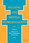 Meaning and Mental Representations cover