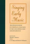 Singing Early Music cover