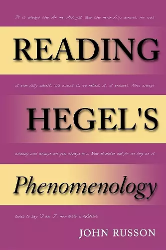 Reading Hegel's Phenomenology cover