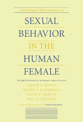 Sexual Behavior in the Human Female cover