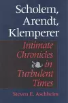 Scholem, Arendt, Klemperer cover