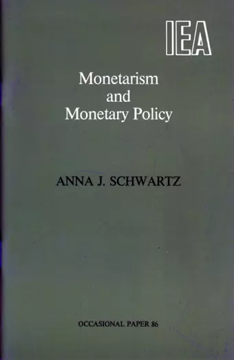 Monetarism and Monetary Policy cover