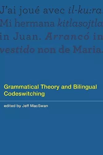 Grammatical Theory and Bilingual Codeswitching cover