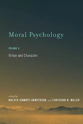 Moral Psychology cover