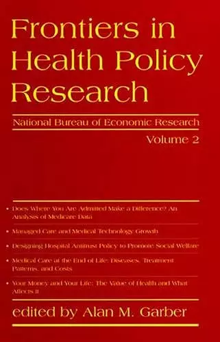 Frontiers in Health Policy Research cover