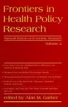 Frontiers in Health Policy Research cover