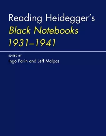 Reading Heidegger's Black Notebooks 1931–1941 cover