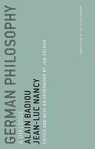 German Philosophy cover