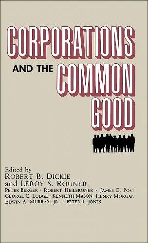 Corporations and the Common Good cover