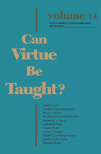 Can Virtue Be Taught? cover