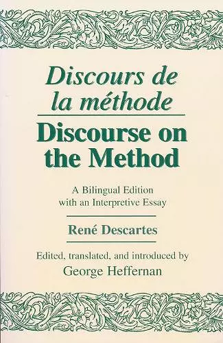 Discours De La Methode/Discourse on the Method cover