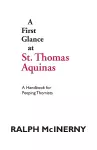 A First Glance at St. Thomas Aquinas cover