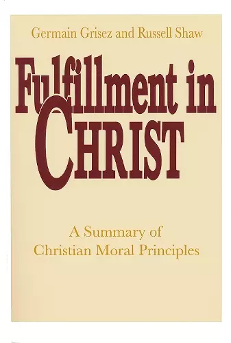 Fulfillment in Christ cover