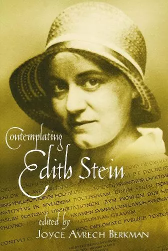 Contemplating Edith Stein cover