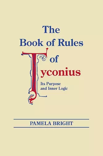 Book of Rules of Tyconius, The cover