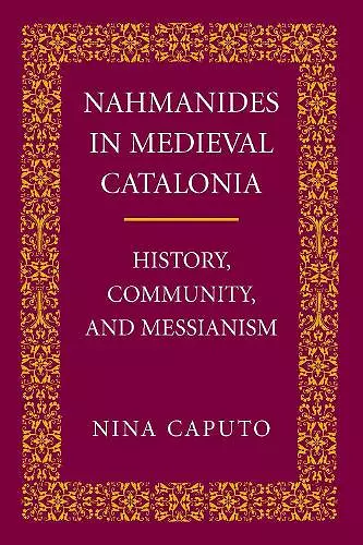 Nahmanides in Medieval Catalonia cover