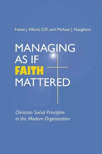 Managing As If Faith Mattered cover