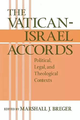 The Vatican Israel Accords cover