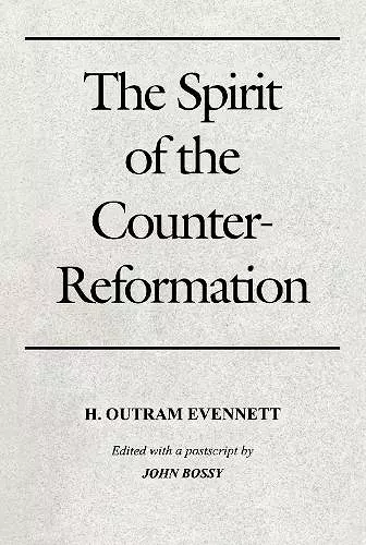 Spirit of the Counter-Reformation, The cover