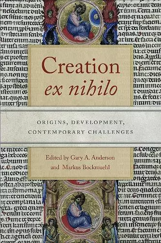 Creation ex nihilo cover