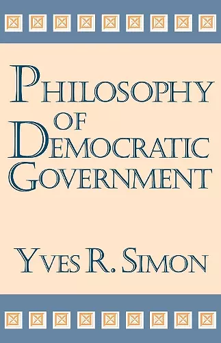 Philosophy of Democratic Government cover