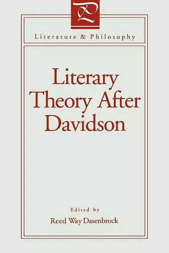 Literary Theory After Davidson cover