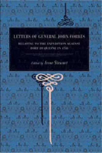 Letters of General John Forbes cover