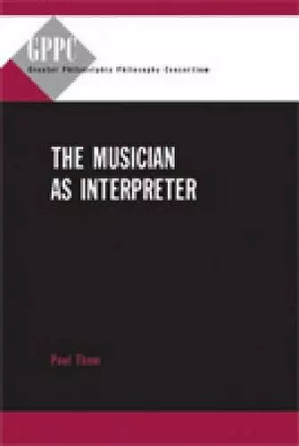 The Musician as Interpreter cover