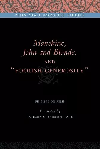 Manekine, John and Blonde, and “Foolish Generosity” cover